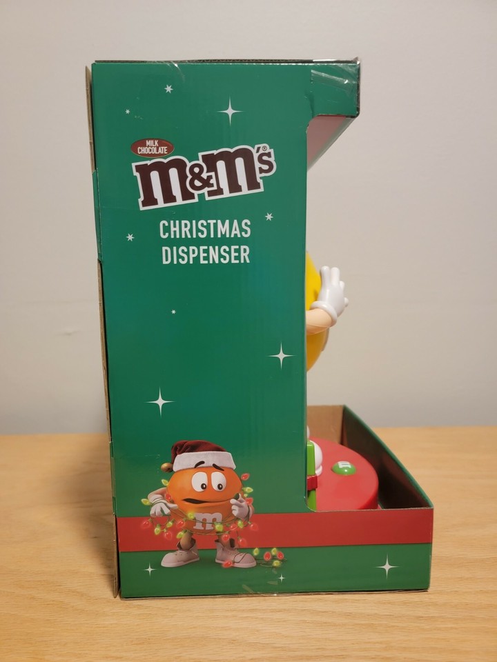 M&M’s Christmas Yellow Character Candy Dispenser W/Light & Sound New eBay