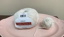 New Valley Yarns Hawley Yarn Ball Cotton Silk Nylon - Color 01 Natural Off White