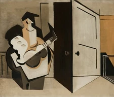 LOUISS MARCOUSSIS Art Poster or Canvas Print "MUSICIEN DANS UN INTÉRIEUR"