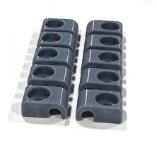 20 1/4" Brake Fuel Electrical 1 Line Hold Down Clips Clamps Street Rat Rod Hot