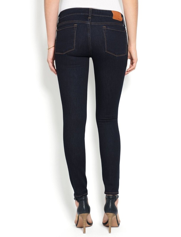 Lucky Brand Jeans Ava Skinny Low Rise Distressed Denim Dark Wash Size 8/29