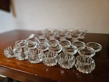 26 Vintage Crystal 1890s Salt Bowls