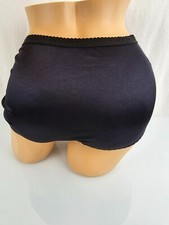 Coco Secret Second Skin Satin Panties Black Shiny M Medium 6 Glossy Wet Look