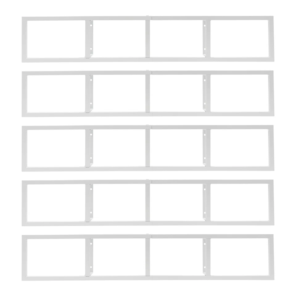 Cube Storage Shelves for Wall, CD DVD Storage Rack Set of 5, 34 Inch Video Game - Image 2 of 4