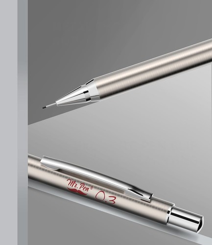 2 Pack Metal Mechanical Lead Pencils 0.3Mm Refillable Metal Drafting Pencil - Picture 7 of 7