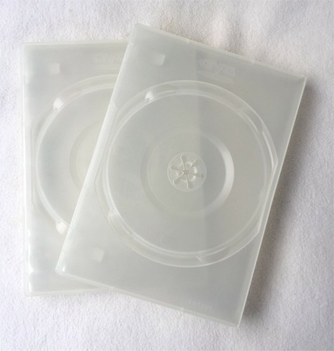 2 Hüllen CD DVD Bluray - matt 13,5 x 19 x 1,5 cm, Leerhülle, halbtransparent - Afbeelding 2 van 3