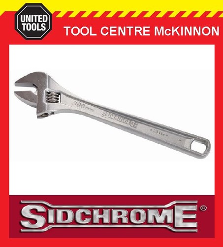 SIDCHROME SCMT25112 PREMIUM 8" / 200mm CHROME PLATED ADJUSTABLE WRENCH SHIFTER - 第 1/2 張圖片