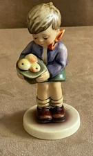 Hummel boy Figurine Goebel M.I. club Gift from a friend apple basket vintage 