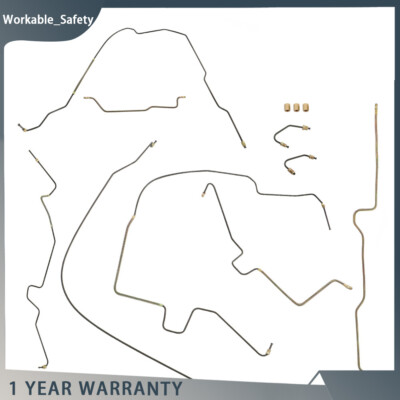 #ad 1997 2006 For Jeep Wrangler Tj W O ABS Brake Line Set Kit Power Disc $74.49