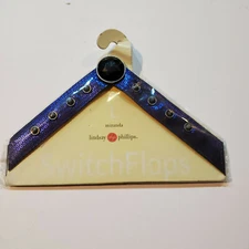 Lindsay Phillips Switch Flops Interchangeable Straps Sz Large MIRANDA