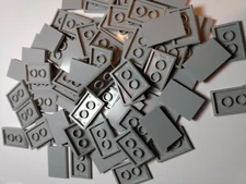 New #26603 Light Bluish Grey 2 x 3 Tile — 25 Pieces — Custom & Compatible