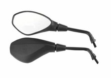Universal 10mm Motorcycle Rear View Mirrors Black Pair Bike Motorbike Moped