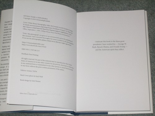 *Signed* Fifteen Years A Deplorable A White House Memoir by Mike McCormick HC - Picture 6 of 12
