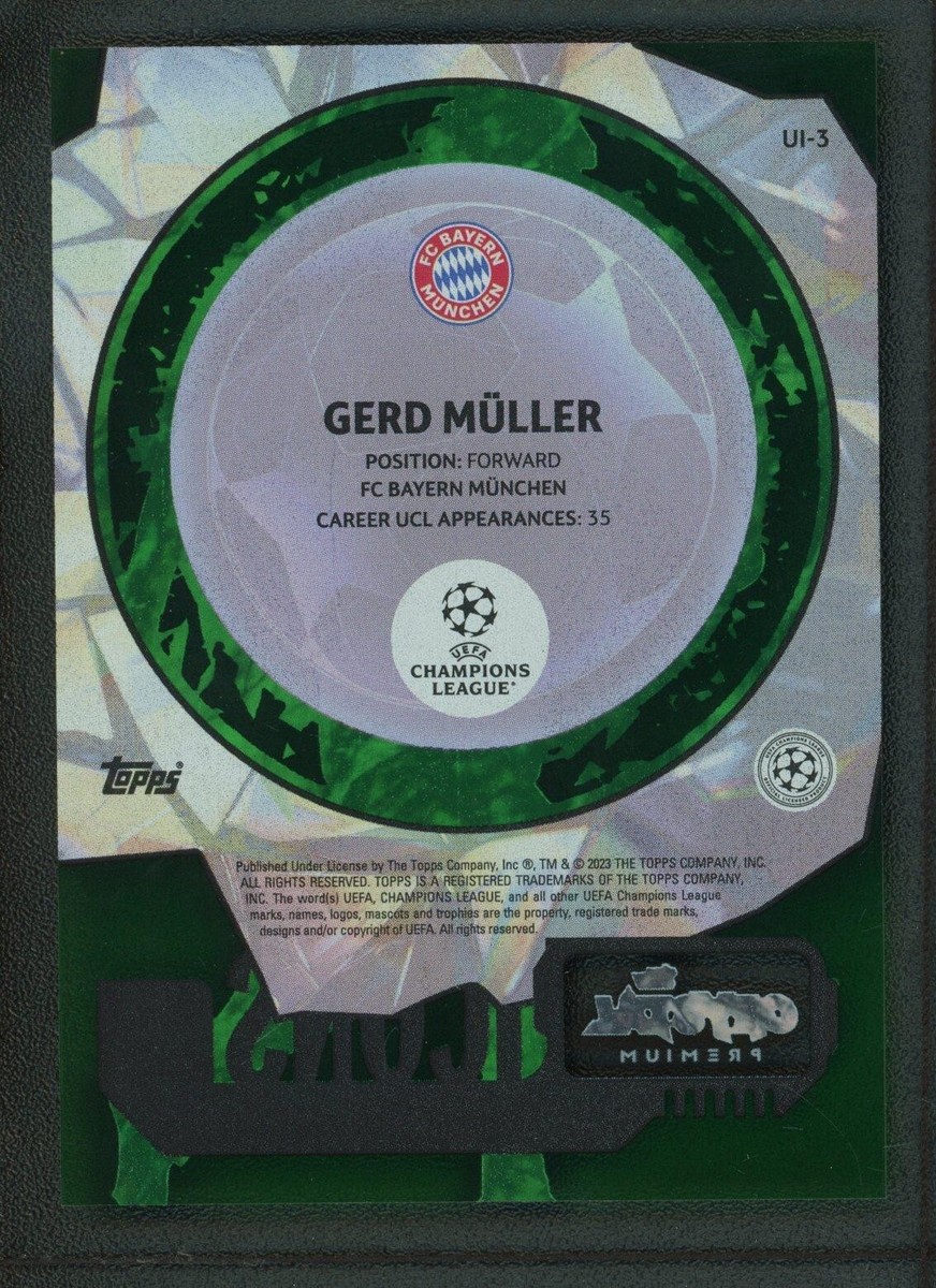2024 GERD MULLER 13/75 TOPPS CRYSTAL PREMIUM UEFA CHAMPIONS LEAGUE