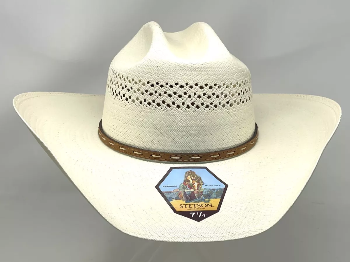 STETSON WILLISTON 8X STRAW COWBOY HAT eBay