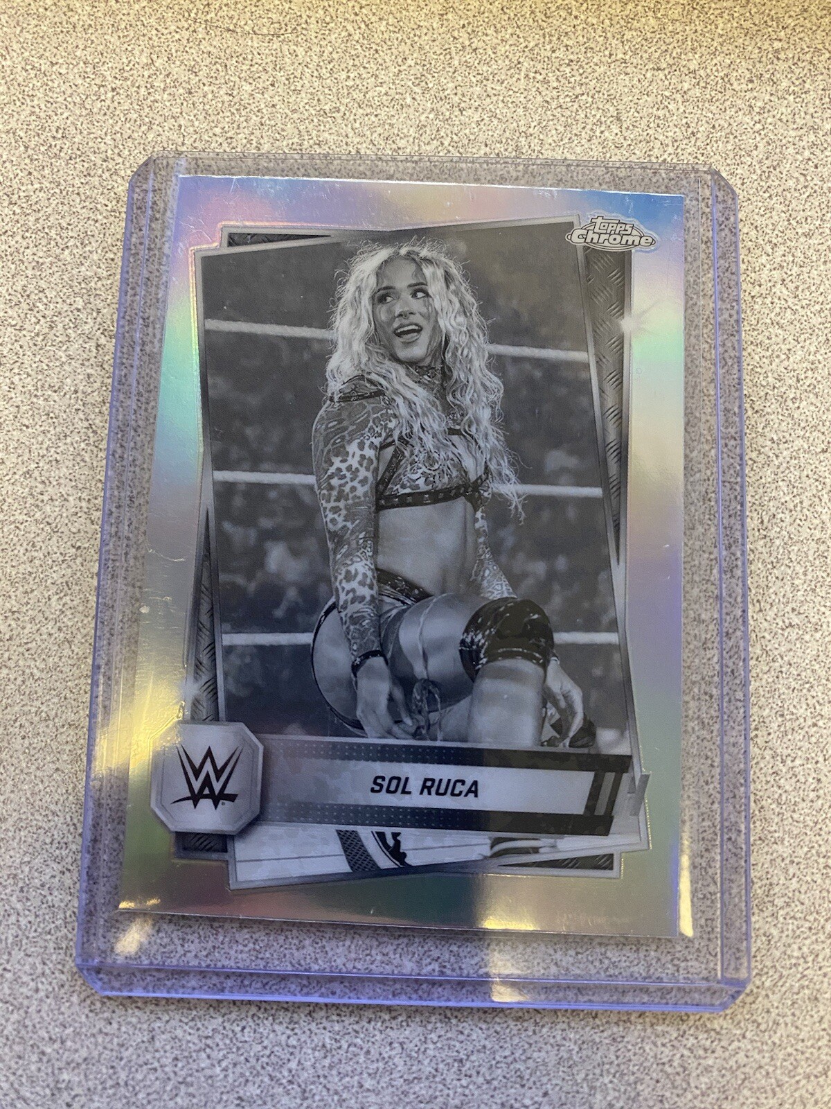2025 TOPPS CHROME WWE SEPIA REFRACTOR #24 Sol Ruca NXT