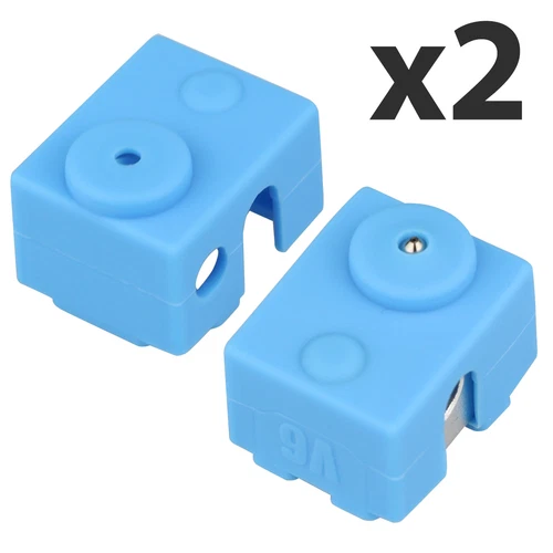 2x Chaussette de protection silicone isolante pour extrudeur Hotend V6 coque