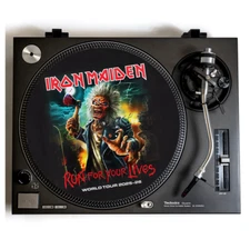 IRON MAIDEN Turntable Slipmat for Vinyl Records 12" DJ Slip Mat heavy metal
