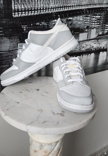 Nike Dunk Low Pro B Reflective White-3M White- Dark Charcoal Sz 10 - Picture 2 of 6