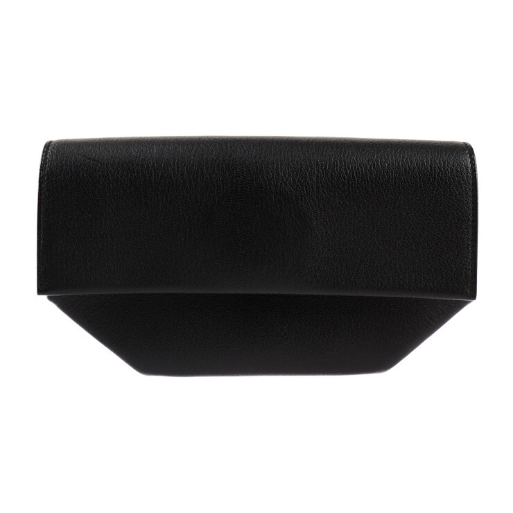 HERMES Clutch bag 071966CK OPLI Opry SilverHardware Shave black