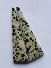 33.25 Cts Natural Dalmation Jasper 47mm X 13.3mm each Cabochon Loose Match Pair