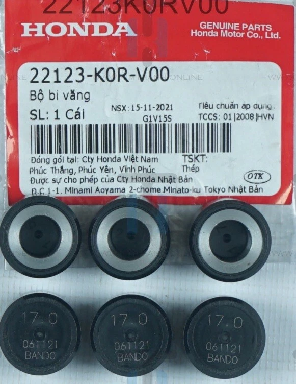 Kit de correa de transmisión genuina Honda SH125 i 2020/21/22/23/24 + rodillos + deslizadores 🇬🇧 Foto 3 de 4
