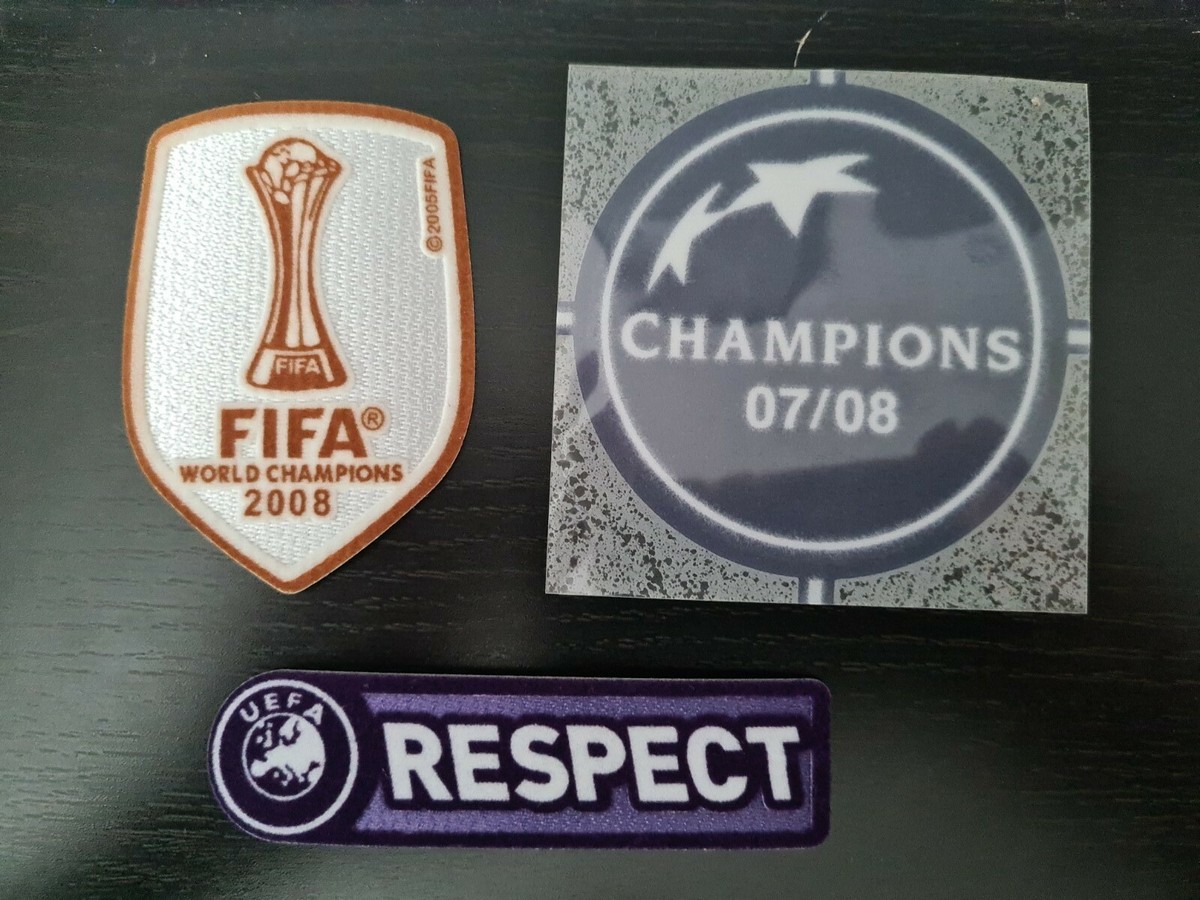 2008 Manchester United Champions League Winner Patch Set 2008 Manchester United Champions League Winner Patch Set