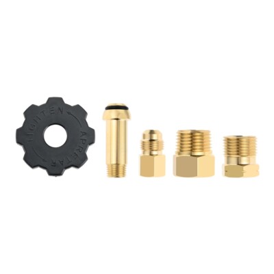 Propane Tank Fittings 1/2'' NPT POL Soft Nose and 3/8'' Male Flare Fittings