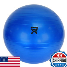 CanDo Inflatable Exercise Ball - Blue, 41.3" Extra Thick, Non-Slip Stability