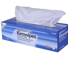 Kimtech Science Kimwipes Delicate Task Wipers - 2-Ply, 119 Wipes/Box