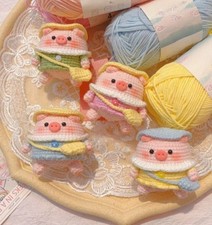Cute Pig Goes to School Crochet, Amigurumi Pig, No Sew Crochet, Animal Gift