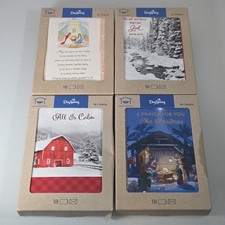 Dayspring Inspirational Religious 18 Card Pack Holiday Christmas Card Lot Of 4
