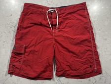 Polo Ralph Lauren Swim Trunks Mens XL Red Board Shorts Swimwear Preppy Surf Swim