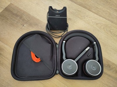 Jabra Evolve2 75 USB-C Headset - Schwarz mit Dockingstation gebraucht