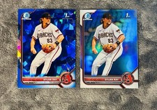 Dylan Ray 2022 Bowman Draft 1st Sapphire Refractor & 1st Silver Refractor
