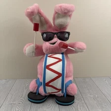 Vintage 1998 Energizer Battery Pink Bunny Drums Plush Large 20” Flip Flops