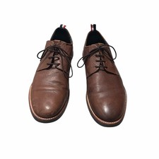 Ben Sherman Mens 11 Brown Leather Derby Dress Shoes Lace Up Classic