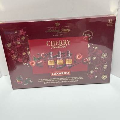 NEW Anthon Berg 33 Dark Chocolate Bottle Liquid Cherry Sensation SEALED BOX 6/26