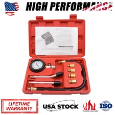 Diesel Gas Engine Cylinder Compression Gauge Tester Tools Kit Vehicle Motor