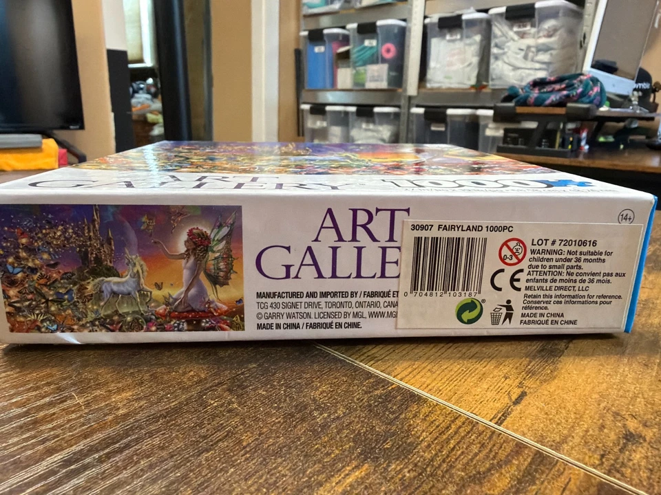 Galería de Arte 1000 Piezas Puzzle Fairyland 27" X 19" Nuevo Caja Sellada. Foto 3 de 3