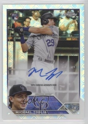 2023 Topps Chrome Logofractor Edition Auto Michael Toglia #RCA-MTO Auto g1k