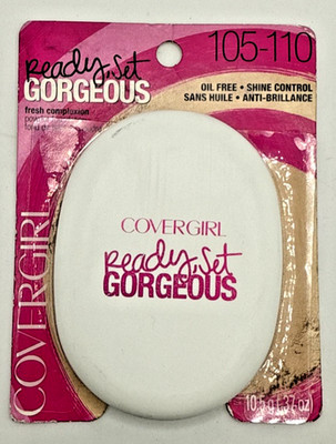 Covergirl Ready Set Gorgeous Powder Foundation 105-110 Fair .37 Oz