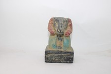 Ancient Egyptian Khnum Bust Antique Pharaonic God of Creation Bc Amulet