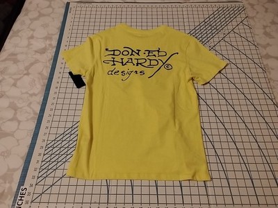 MENS MEDIUM YELLOW ED HARDY T-SHIRT - NWT | eBay