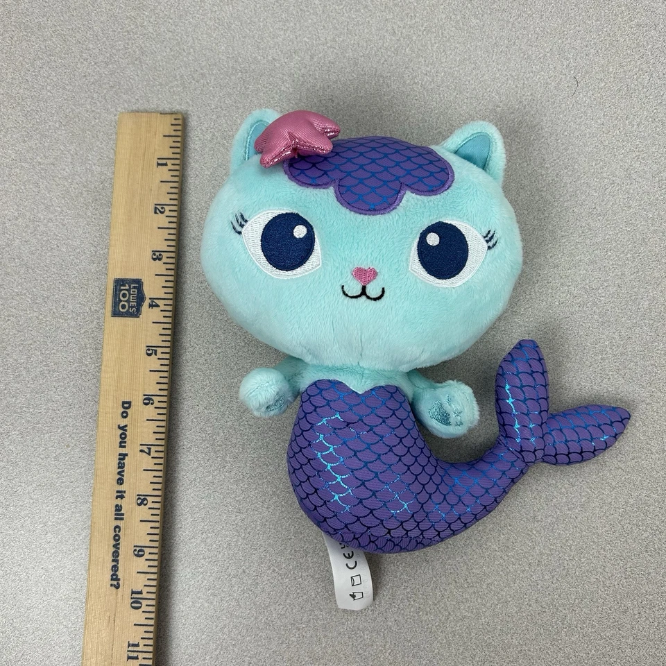 MerCat Gabby's Casa de Muñecas Purr-ific Peluche Netflix 9” Peluche Peluche Sirena Foto 3 de 4