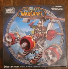 Mega Blok 91018 World of Warcraft Flying Machine Discontinued PreOwned