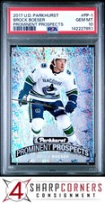2017 UPPER DECK PARKHURST PROMINENT PROSPECTS #PP-1 BROCK BOESER RC POP 2 PSA 10