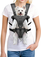 6-25Lbs Front Pet Carrier Backpack for Small Dogs, Secure and Breathable Mesh Tr