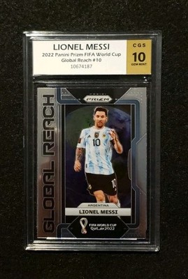 LIONEL MESSI* 2022 Panini Prizm FIFA World Cup Global Reach #10