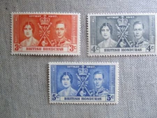 British Honduras, Scott# 112-114,MNH